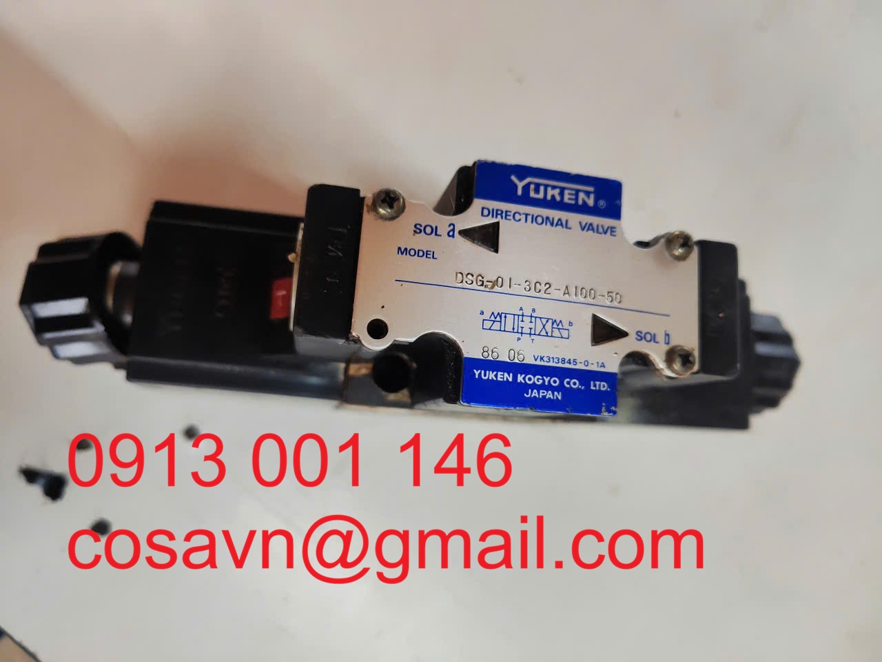 Yuken  Van điều khiển hướng dòng chảy bằng điện từ Yuken DSG-01-3C2-A100-50 DSG-01-3C2-A100-50